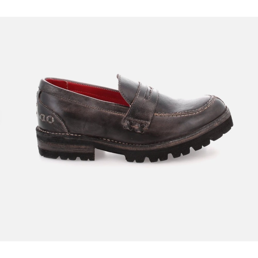 BED|STU Reina III Womens NEW‎ Leather Lug Soles Chunky Loafers Sz 7.5 Preppy